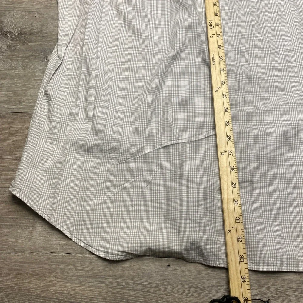 Polo Ralph Lauren Mens‎ XXL Classic Fit Glen Plaid Twill Shirt Grey Cotton